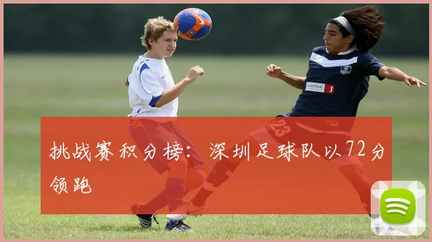 挑战赛积分榜：深圳足球队以72分领跑